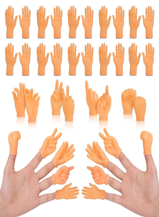 estardaa 30 pcs Tiny Hands Finger Puppets, Mini Hands Little Small Hands mini Thing Gag Performance Funny Fingers for Puppet Show Gifts Classroom Prizes Party Favors for Kids (7 Styles) - Image 1